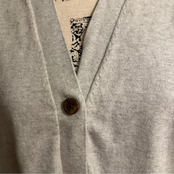 Jcrew Cotton-blend V-neck cardigan sweater size L (c6 - Picture 4 of 14